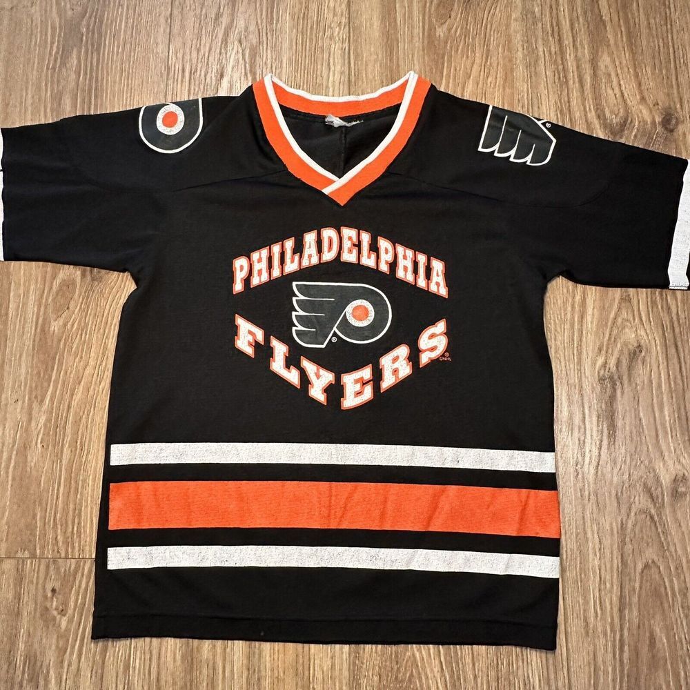 Mighty Mac NHL Hockey Philadelphia‎ Flyers Black/Orange Youth Small Jersey